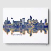 Liverpool Skyline Gästebuch (Rückseite)