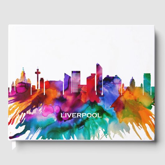 Liverpool Skyline Gästebuch (Vorderseite)