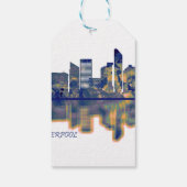 Liverpool Skyline Geschenkanhänger (Rückseite)