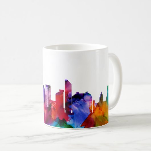 Liverpool Skyline Kaffeetasse (VorderseiteRechts)