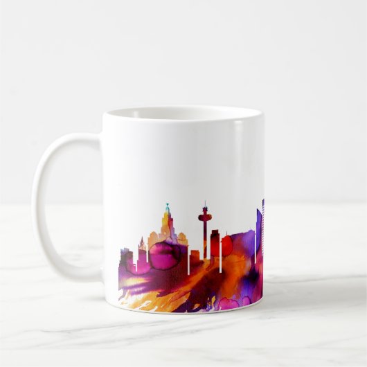 Liverpool Skyline Kaffeetasse (Links)