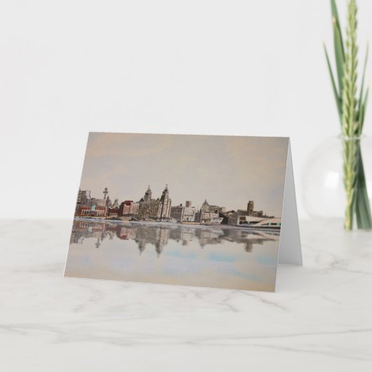 Liverpool-Skyline Karte (Vorderseite)