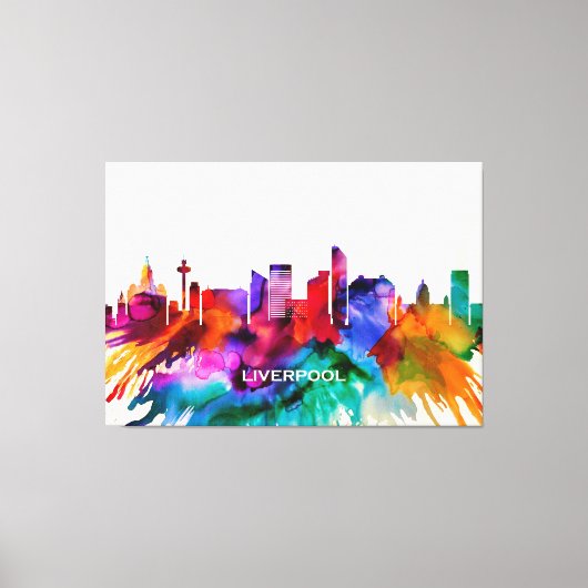 Liverpool Skyline Leinwanddruck (Vorderseite)