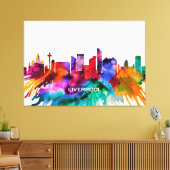 Liverpool Skyline Leinwanddruck (Insitu (Wohnzimmer))