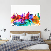 Liverpool Skyline Leinwanddruck (Insitu (Schlafzimmer))