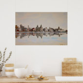 Liverpool Skyline Poster (Küche)
