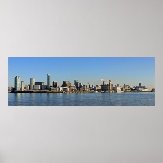 Liverpool Skyline Poster (Vorne)