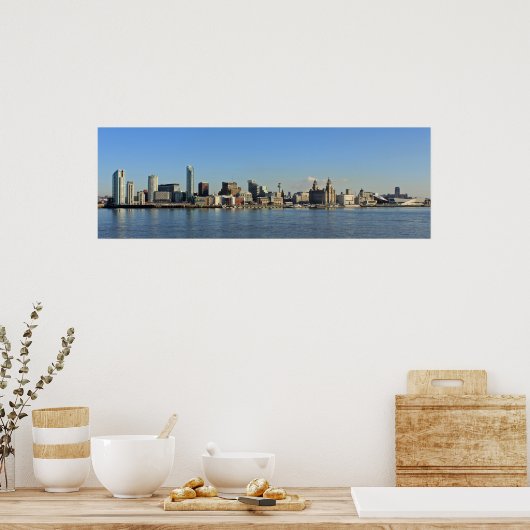 Liverpool Skyline Poster (Küche)