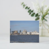 Liverpool Skyline Postkarte (Stehend Vorderseite)