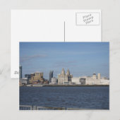 Liverpool Skyline Postkarte (Vorne/Hinten)