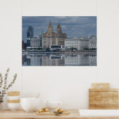 Liverpool Skyline Reflektion Poster (Küche)