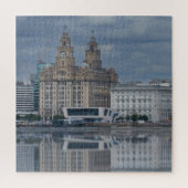 Liverpool Skyline Reflektion Puzzle (Vertikal)