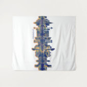 Liverpool Skyline Wandteppich (Vorderseite (Horizontal))