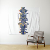 Liverpool Skyline Wandteppich (Beispiel (Horizontal))