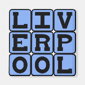 Liverpool, Stadt in England Magnet (Vorne)