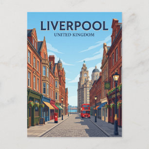Liverpool Street Vereinigtes Königreich Postkarte