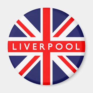 Liverpool UK Flag Magnet