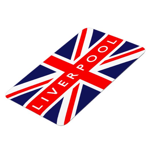 Liverpool UK Flag Magnet (Linke Seite)