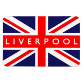 Liverpool UK Flag Magnet (Horizontal)