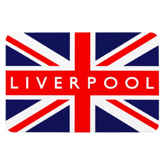 Liverpool UK Flag Magnet (Horizontal)