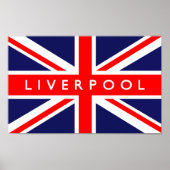 Liverpool UK Flag Poster (Vorne)