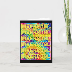 Liverpool UK Stadt Shirt Welt Reise Geschenk Männe Karte