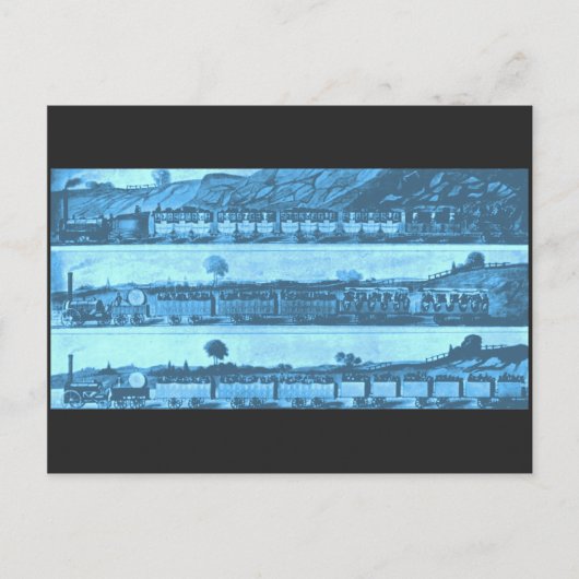 Liverpool und Manchester Railway, 1831 Postkarte (Vorderseite)