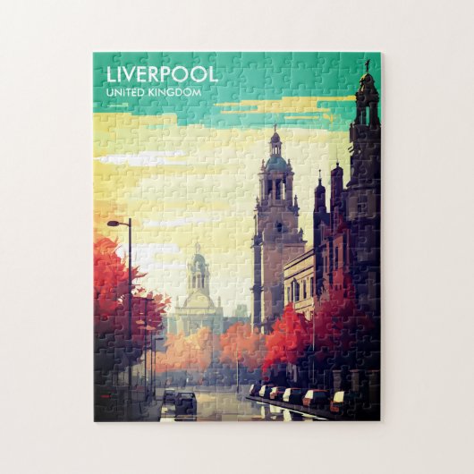 Liverpool United Kingdom Travel Puzzle (Vertikal)