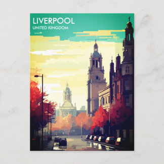 Liverpool United Travel Postcard Postkarte