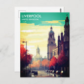 Liverpool United Travel Postcard Postkarte (Vorne/Hinten)