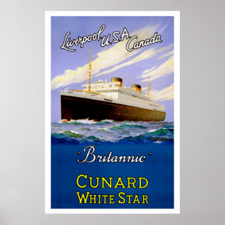 Liverpool, USA und Kanada ~ von Britannic Poster
