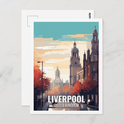 Liverpool Vereinigtes Königreich Postkarte (Vorne/Hinten)