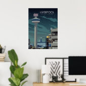 Liverpool Vereinigtes Königreich Vintage Travel Po Poster (Heimbüro)