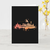 LIVERPOOL-WASSERFARBE-SKYLINE KARTE (Gelbe Blume)