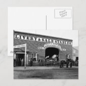 Livery Stable, 1865 Postkarte (Vorne/Hinten)