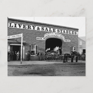 Livery Stable, 1865 Postkarte
