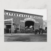 Livery Stable, 1865 Postkarte (Vorderseite)