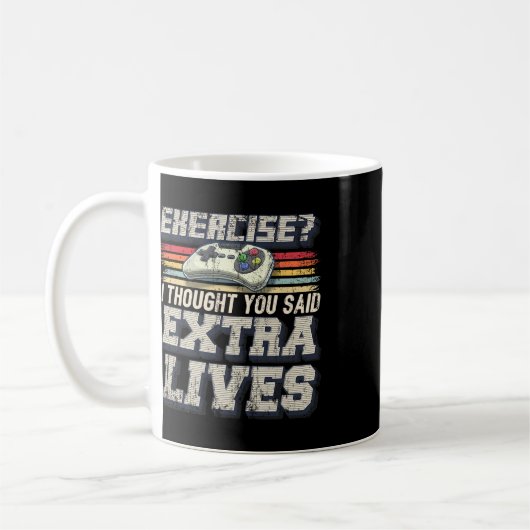 Lives Funny Video Game Controller Retro Gamer Boys Kaffeetasse (Links)