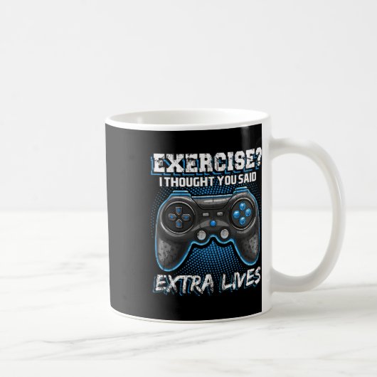 Lives Funny Video Game Controller Retro Gamer Boys Kaffeetasse (Rechts)