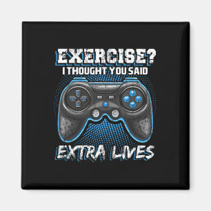 Lives Funny Video Game Controller Retro Gamer Boys Magnet