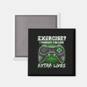 Lives Funny Video Game Controller Retro Gamer Boys Magnet (Vorderseite/Rückseite)