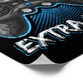 Lives Funny Video Game Controller Retro Gamer Boys Poster (Ecke)