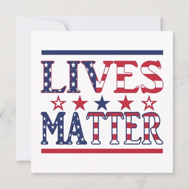 Lives Matter - American Flag (Vorderseite)
