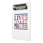 Lives Matter - American Flag Mini Klemmbrett (Gewinkelt2)