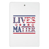 Lives Matter - American Flag Mini Klemmbrett (Rückseite)
