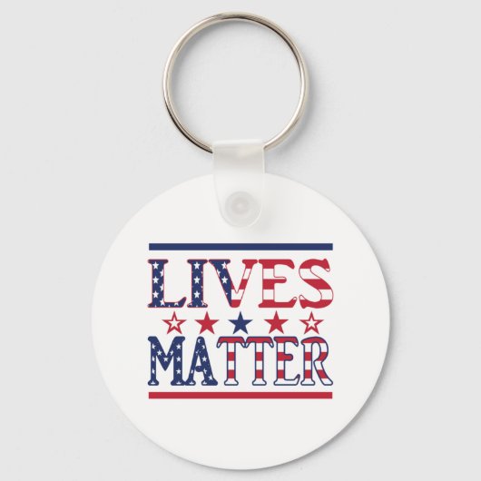 Lives Matter - American Flag Schlüsselanhänger (Vorderseite)