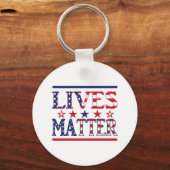 Lives Matter - American Flag Schlüsselanhänger (Vorderseite)