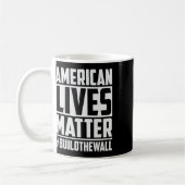 Lives Problem #buildthewall Trump Usa 2020 Design Kaffeetasse (Links)