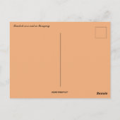 Livestock on a Road in Paraguay Postkarte (Rückseite)