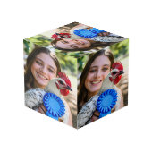 Livestock Show Poultry Photo Customize Würfel (Rückseite Schrägansicht)
